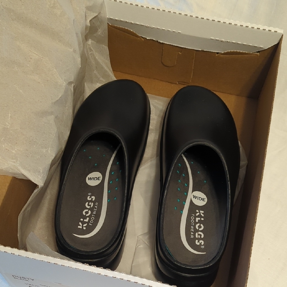 Klogs Black Slip-On Shoes